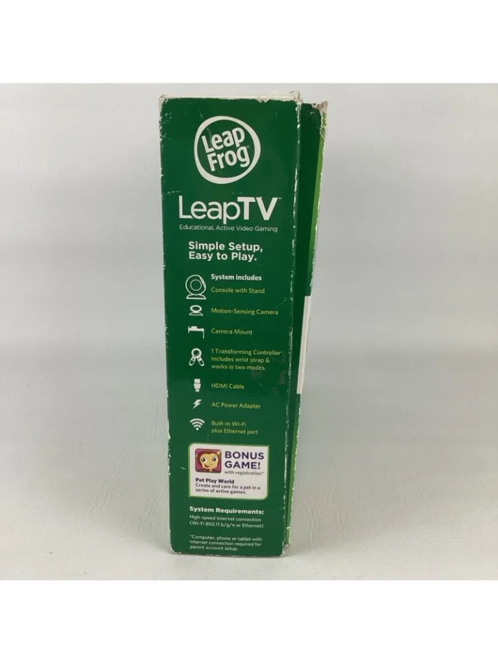 Leap Frog Leap TV Educational Active Video Gaming System Interactive TESTED